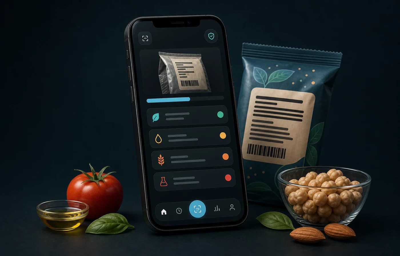 Generated Eatibo food additive risk alert illustration