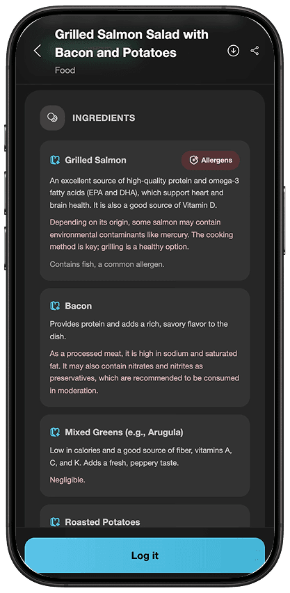 Eatibo additive and allergen alerts