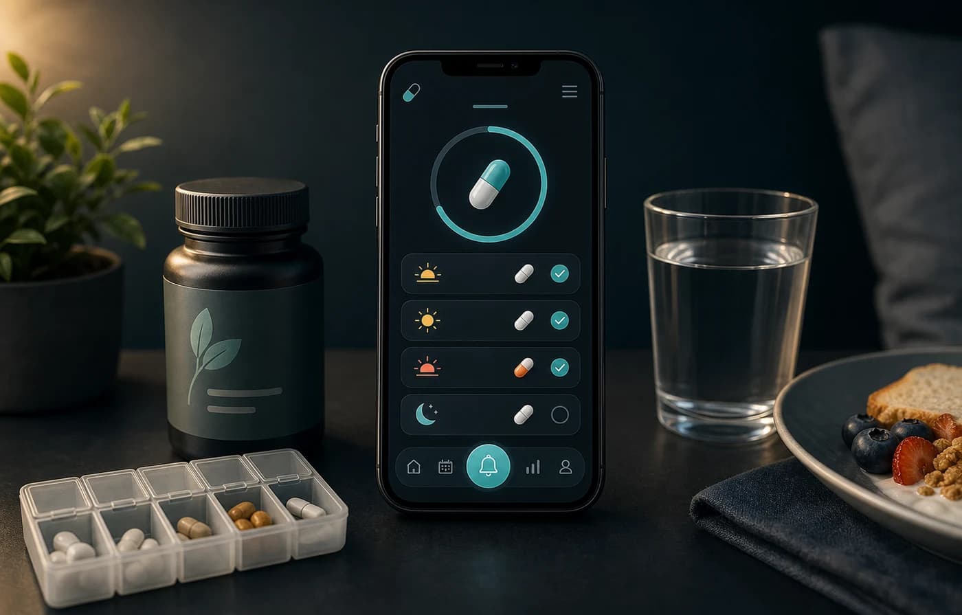 Generated Eatibo pill reminder illustration