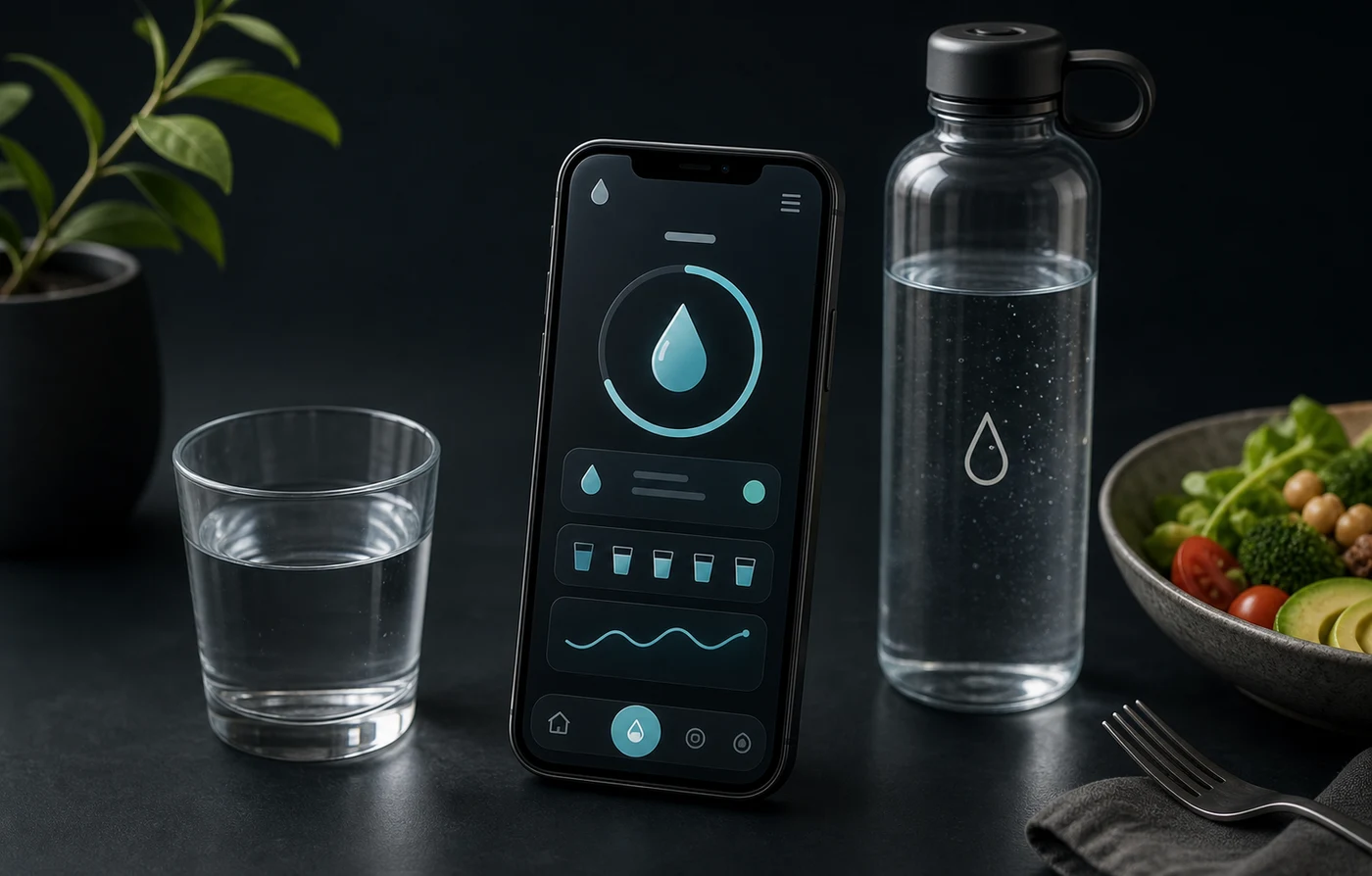 Generated Eatibo water reminder illustration