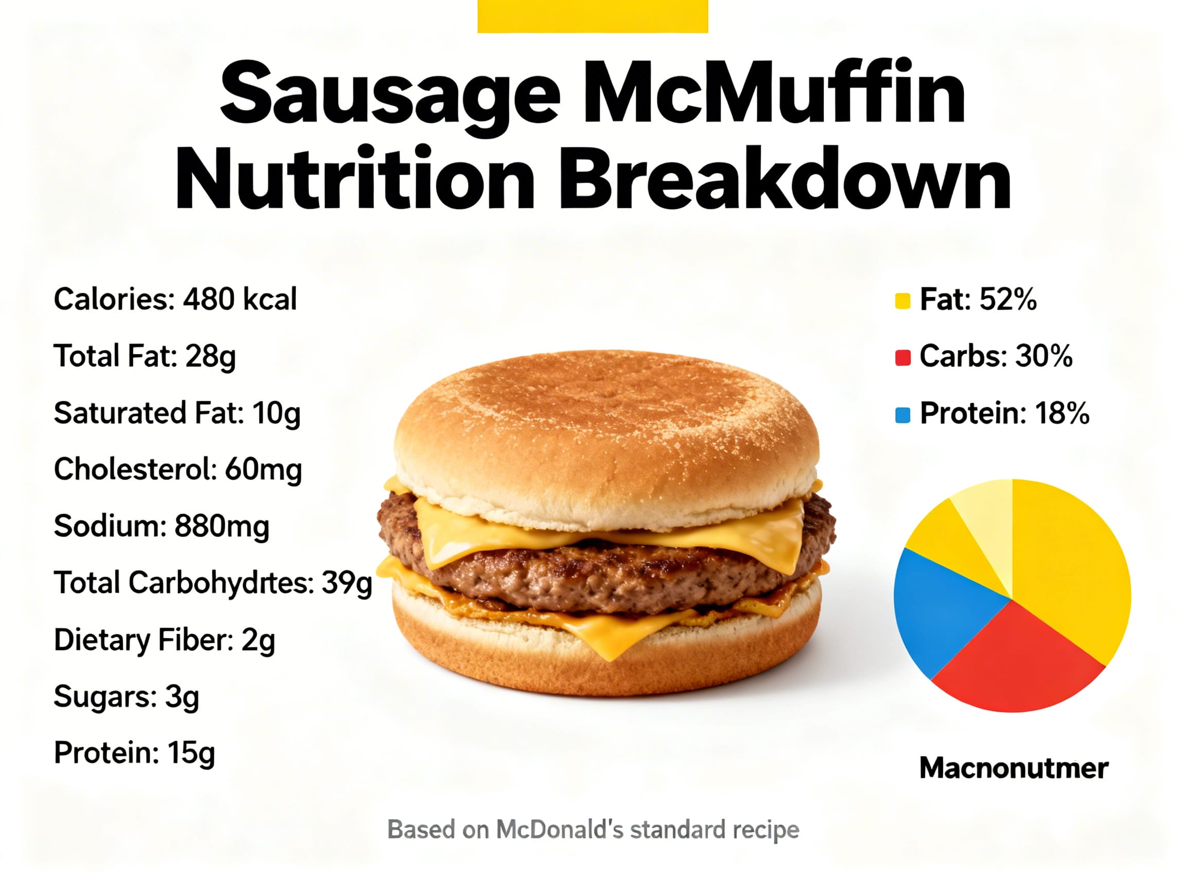 Sausage McMuffin nutrition breakdown