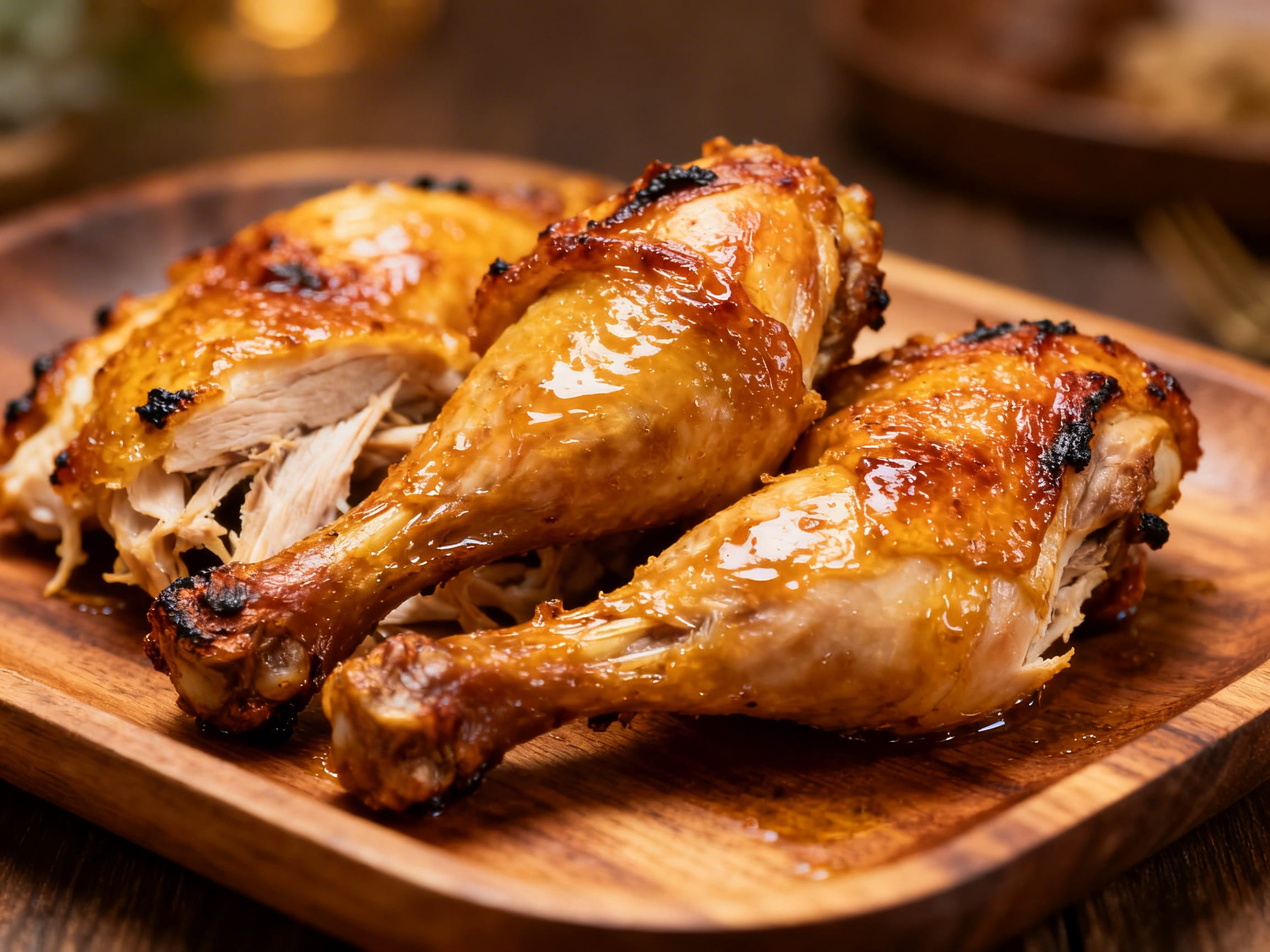 perfectly roasted chicken legs