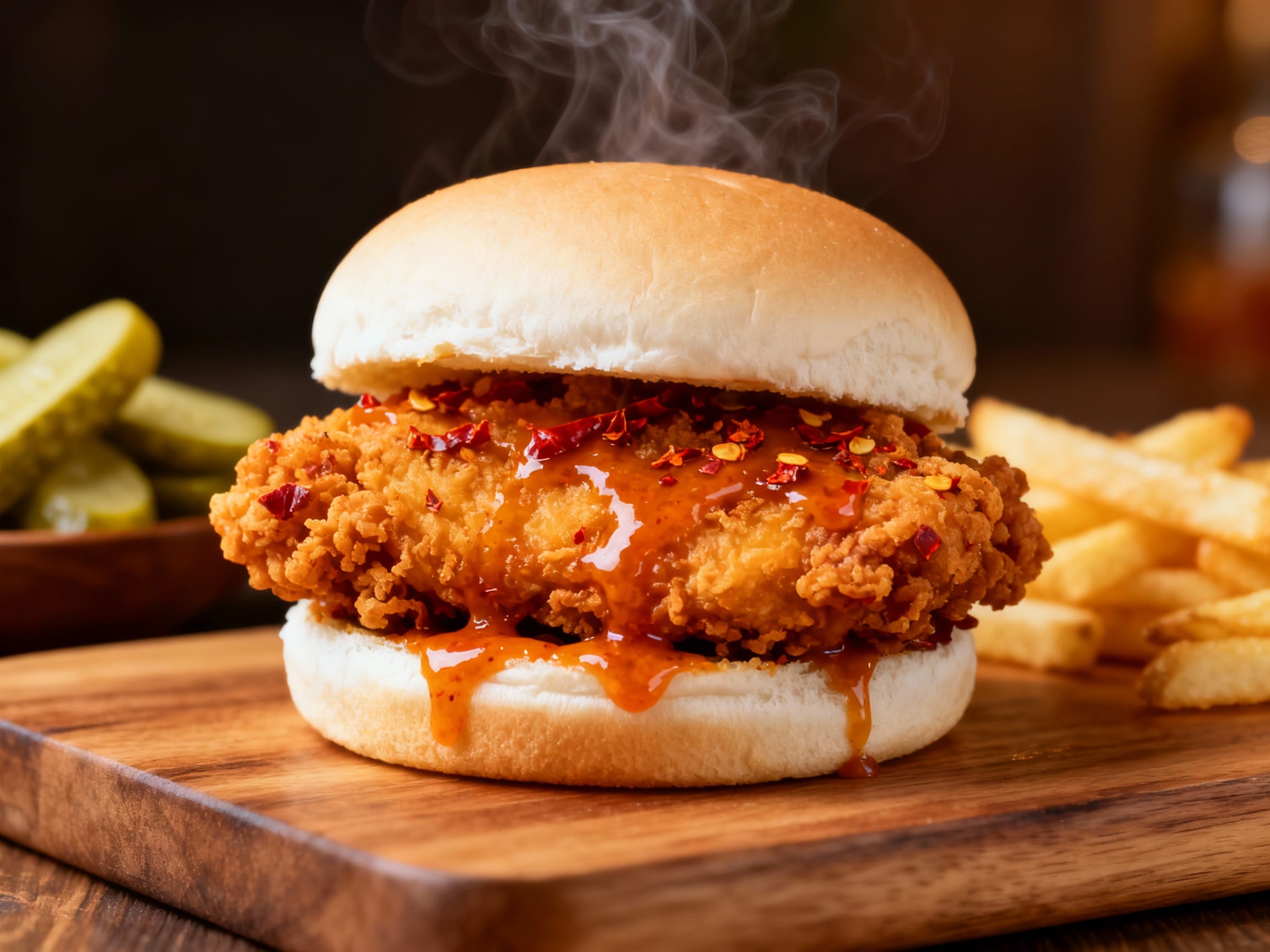 spicy fried chicken slider