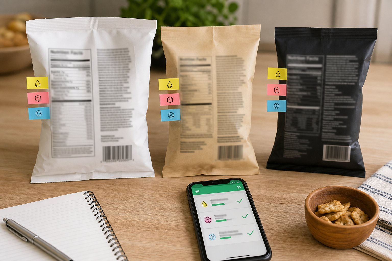 seed-oil-free snack scan framework