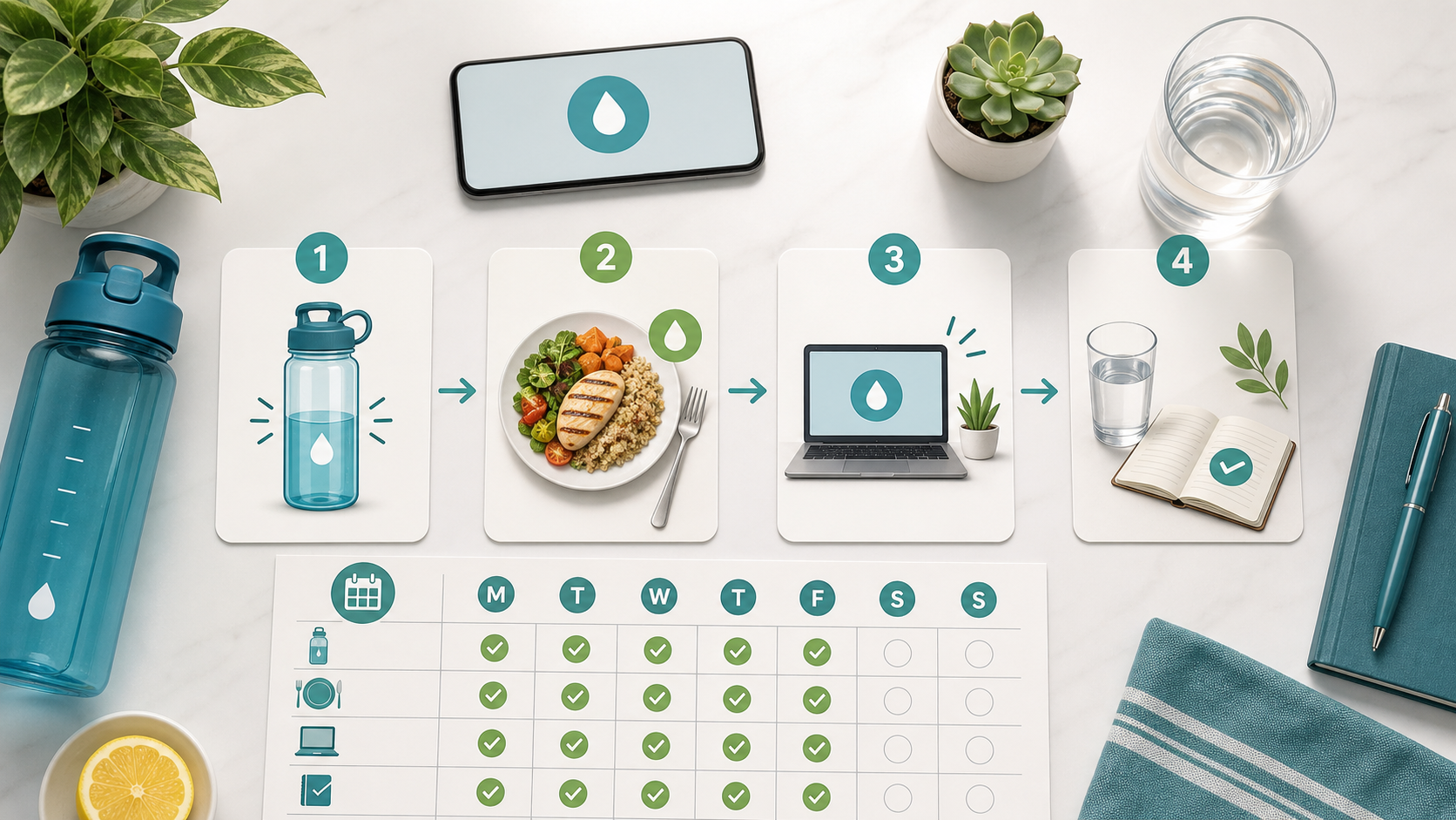 meal-linked hydration routine framework